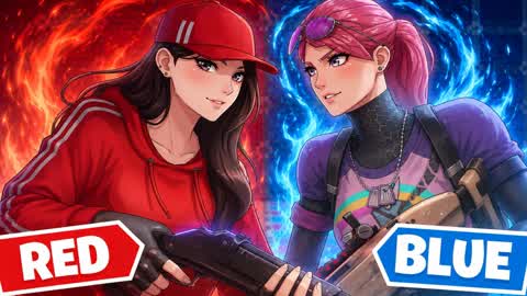 RED vs BLUE Fortnite FNCS WARM UP