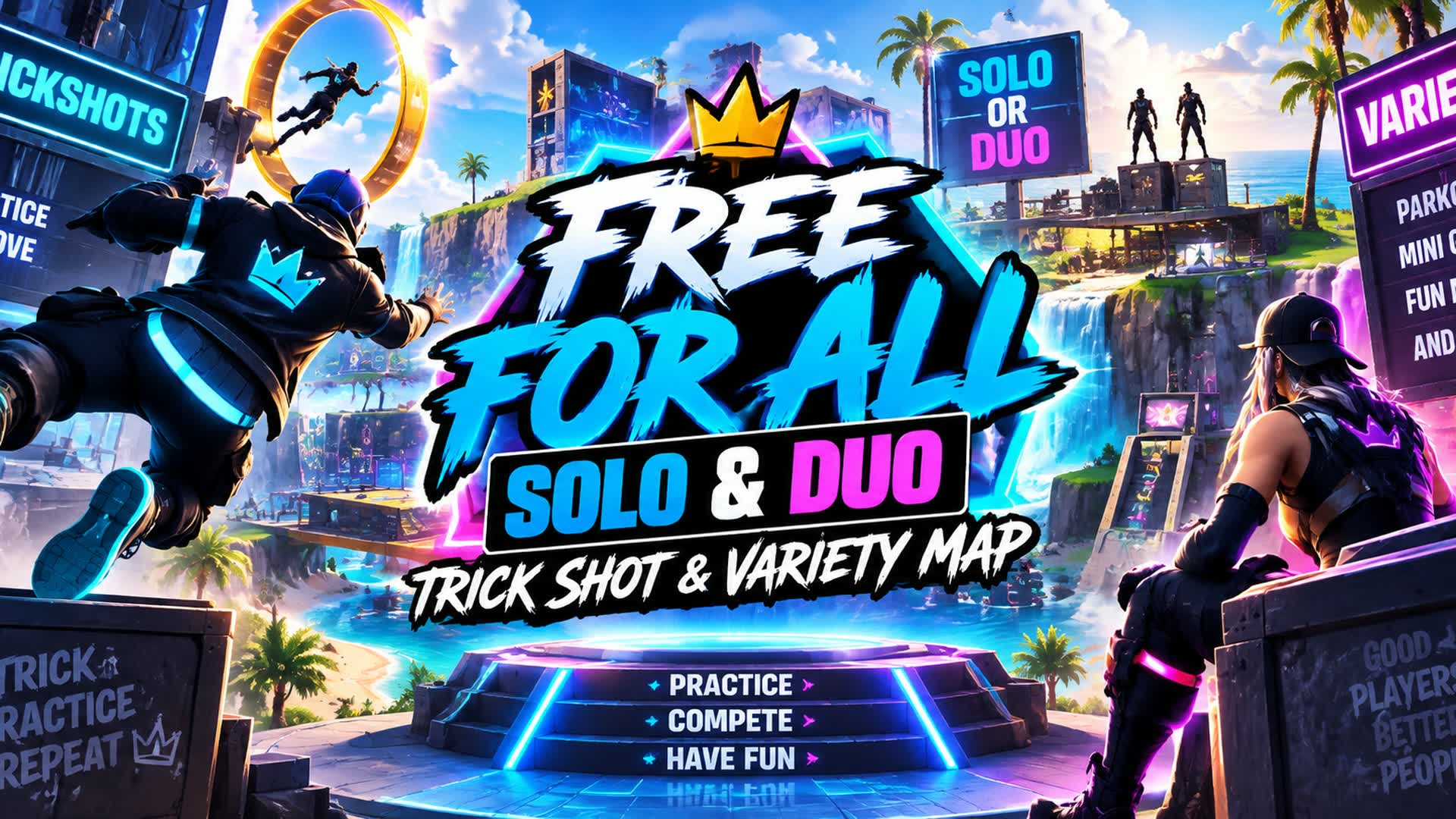 TRICKSHOT MAYHEM — FFA SOLO & DUO