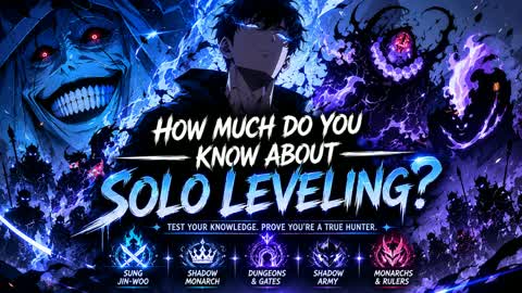 HOW MUCH DO YOU KNOW ABOUT SOLO LEVELING