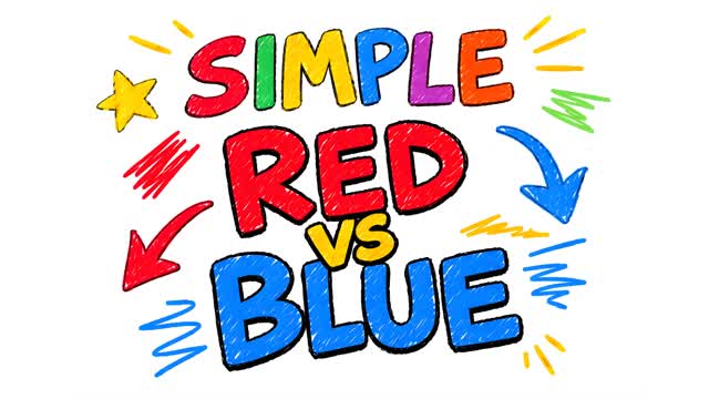 SIMPLE KPOP RED VS BLUE ❤️💙