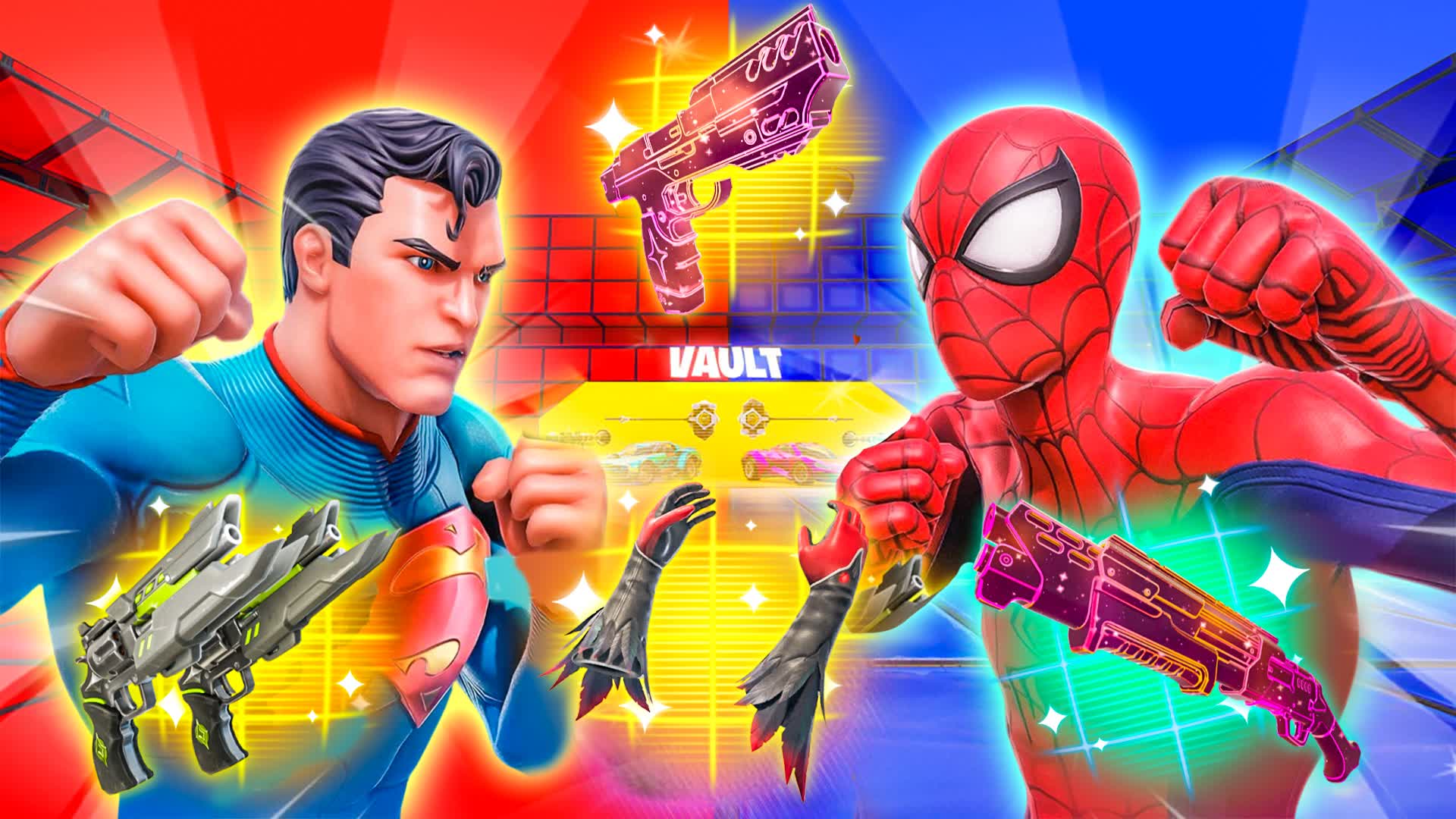 ALL SUPER HEROS🥇RED VS BLUE 🔴🔵