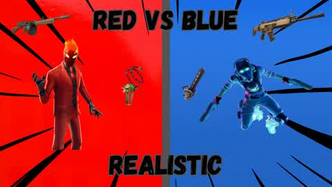 Realistic RED VS BLUE 🔵🔴