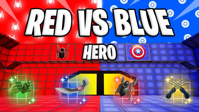 CRAZY POWER RED VS BLUE HERO 🔴🔵