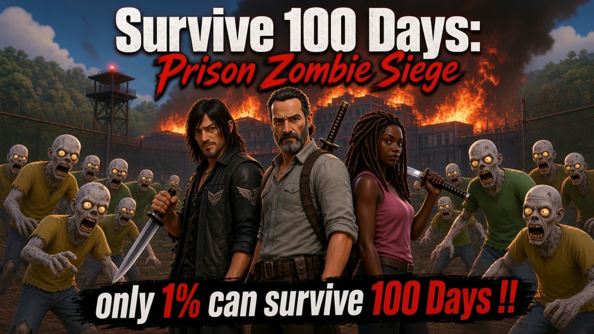 Survive 100 Days: Prison Zombie Siege