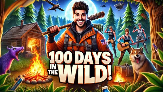 Survive 100 Days In The Wild!️ 🏝️🧟♀️