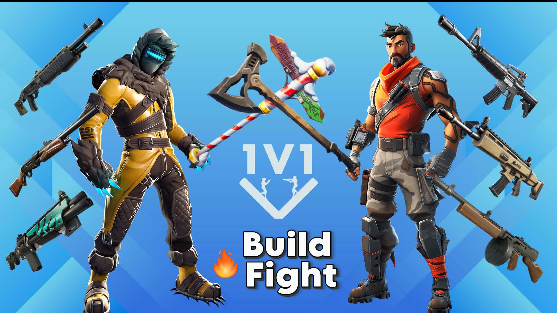 ⚡1v1 Build Fight of Legends 🔥