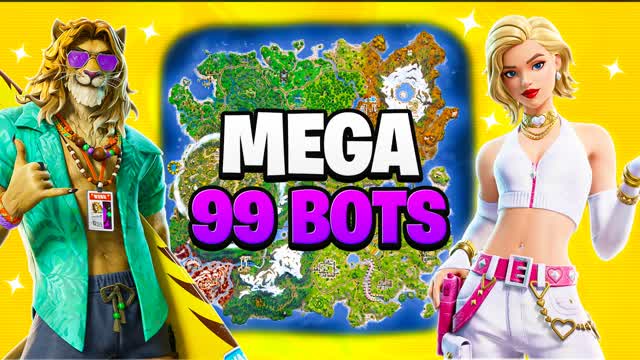 MEGA 99 BOTS ROYALE 🚀 FFA FUN