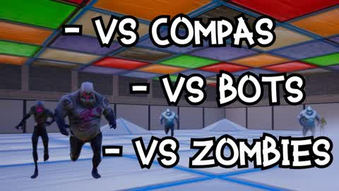 ⭐ENTRENAMIENTO VS BOTS AMIGOS Y ZOMBIES⭐
