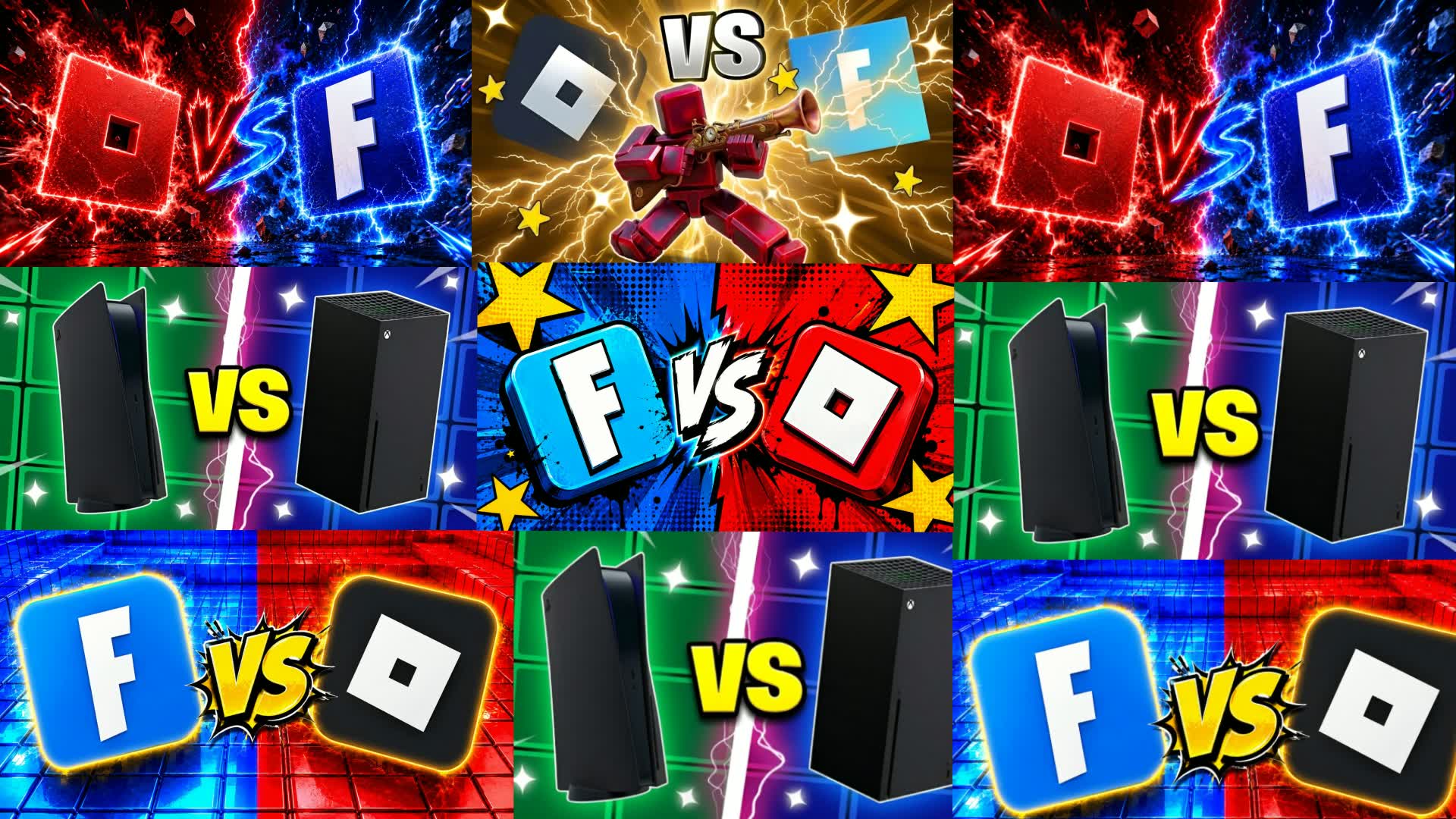 💥MIX RED VS BLUE💥