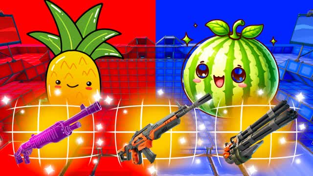 TMNT CRAZY AUTUMN FRUITS RED VS BLUE🔴🔵