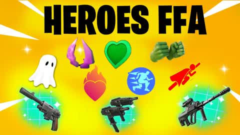 🦸HEROES FFA ALL WEAPONS AND CARS