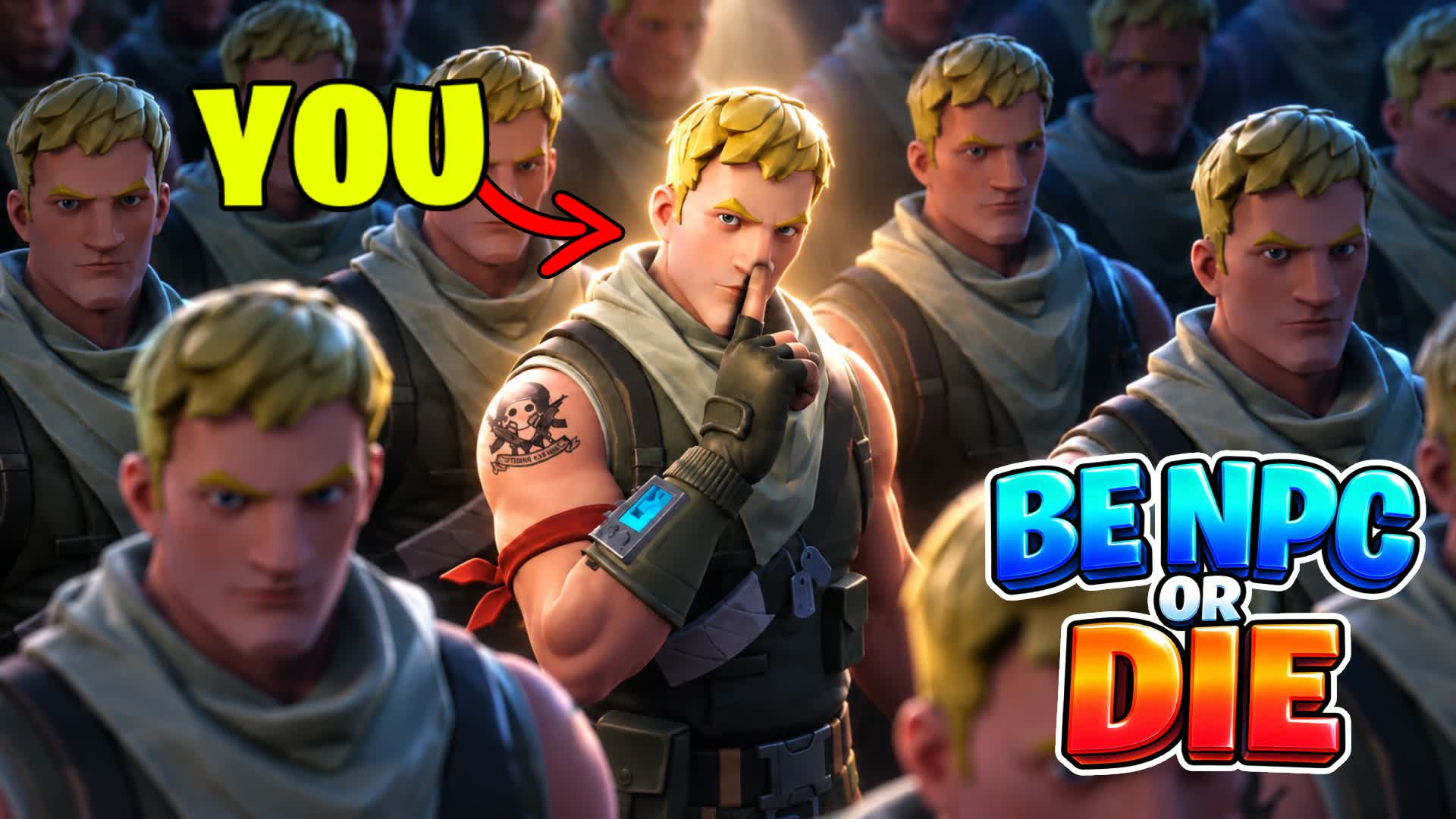 BE NPC OR DIE - HIDE AND HUNT ⭐