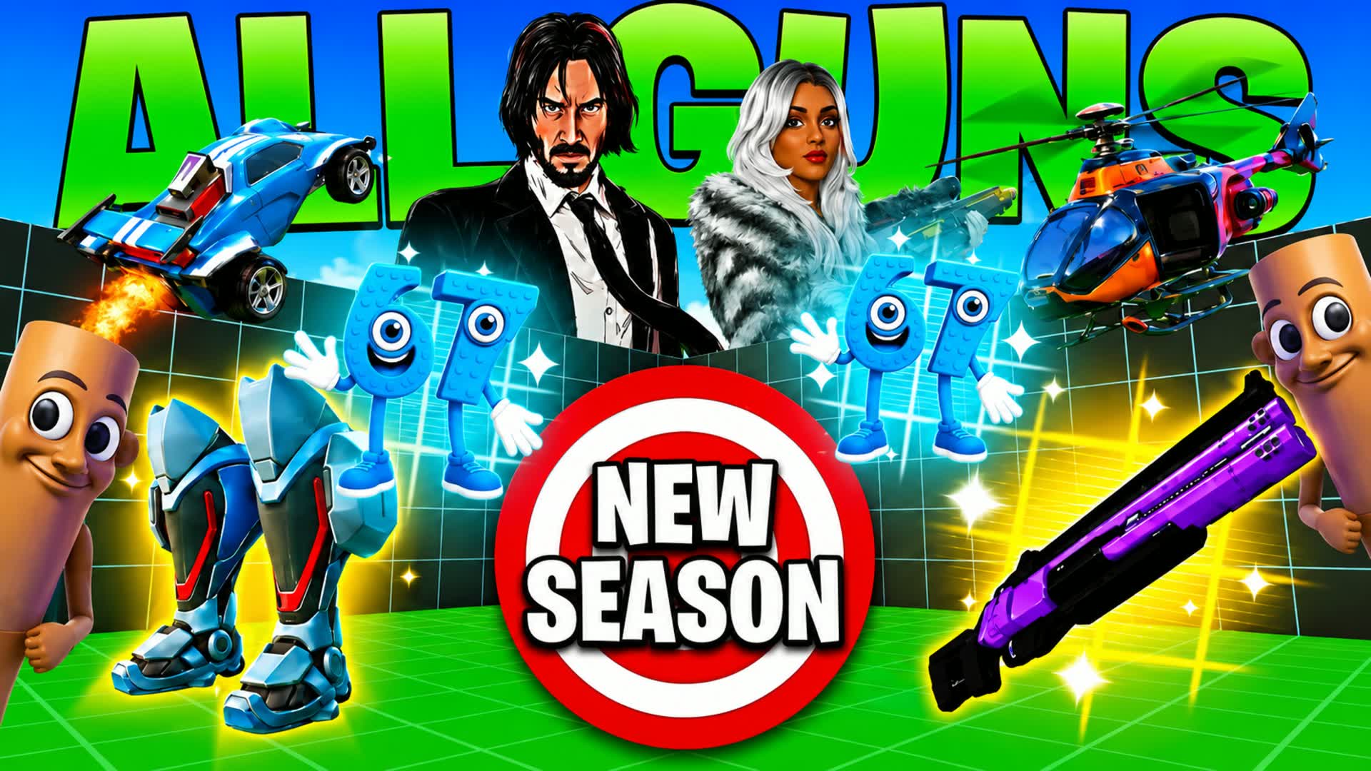 SECRET 1v1 ALL GUNS FFA