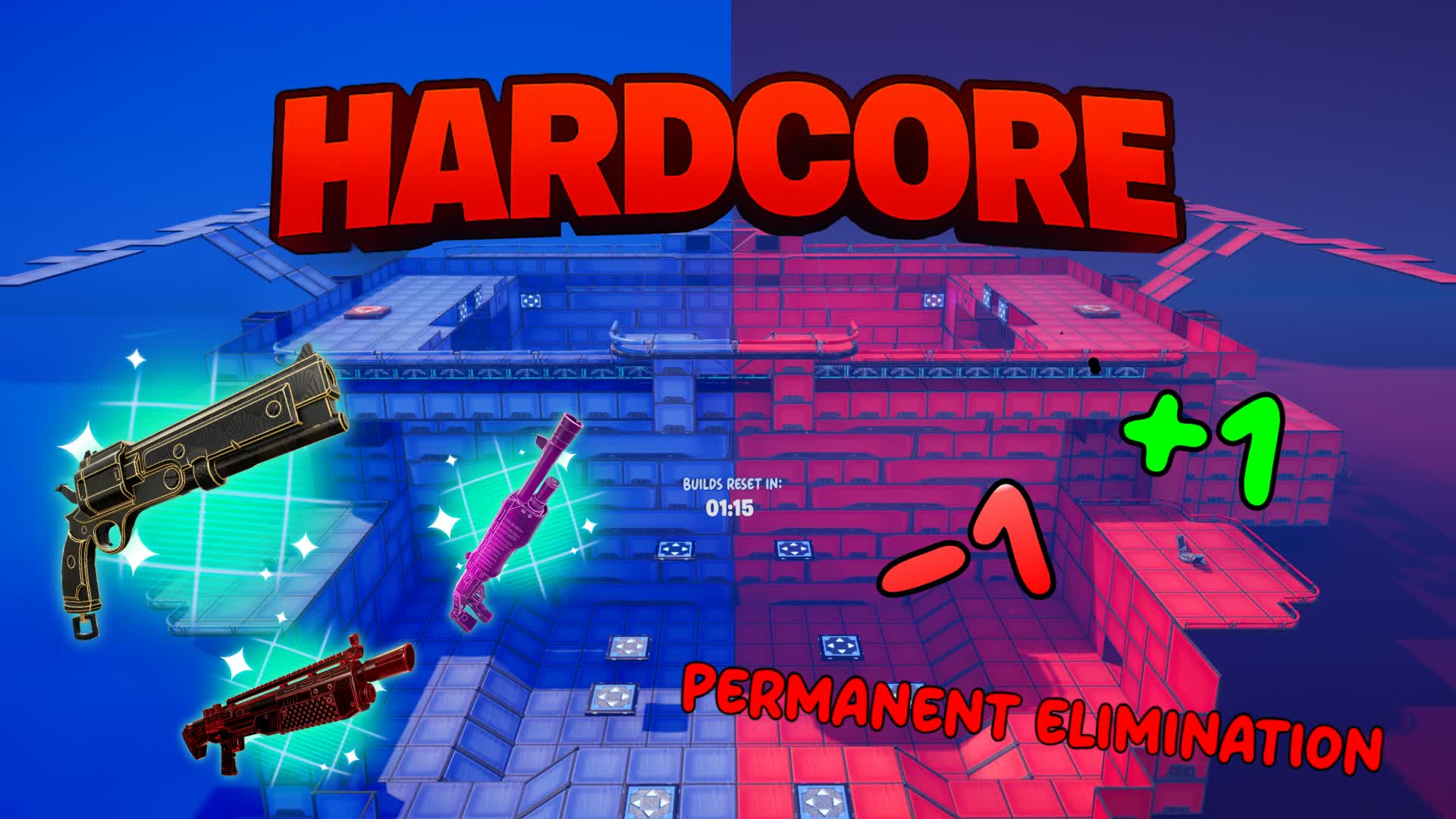HARDCORE RED VS BLUE:  CHANGING ARENA