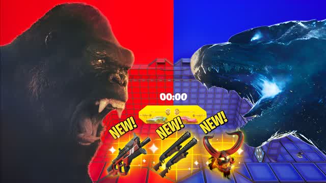 ZILLA VS KONG RED VS BLUE🔴🔵