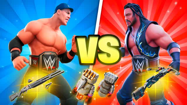 🐐JOHN CENA VS ROMAN REIGNS🔥🥇