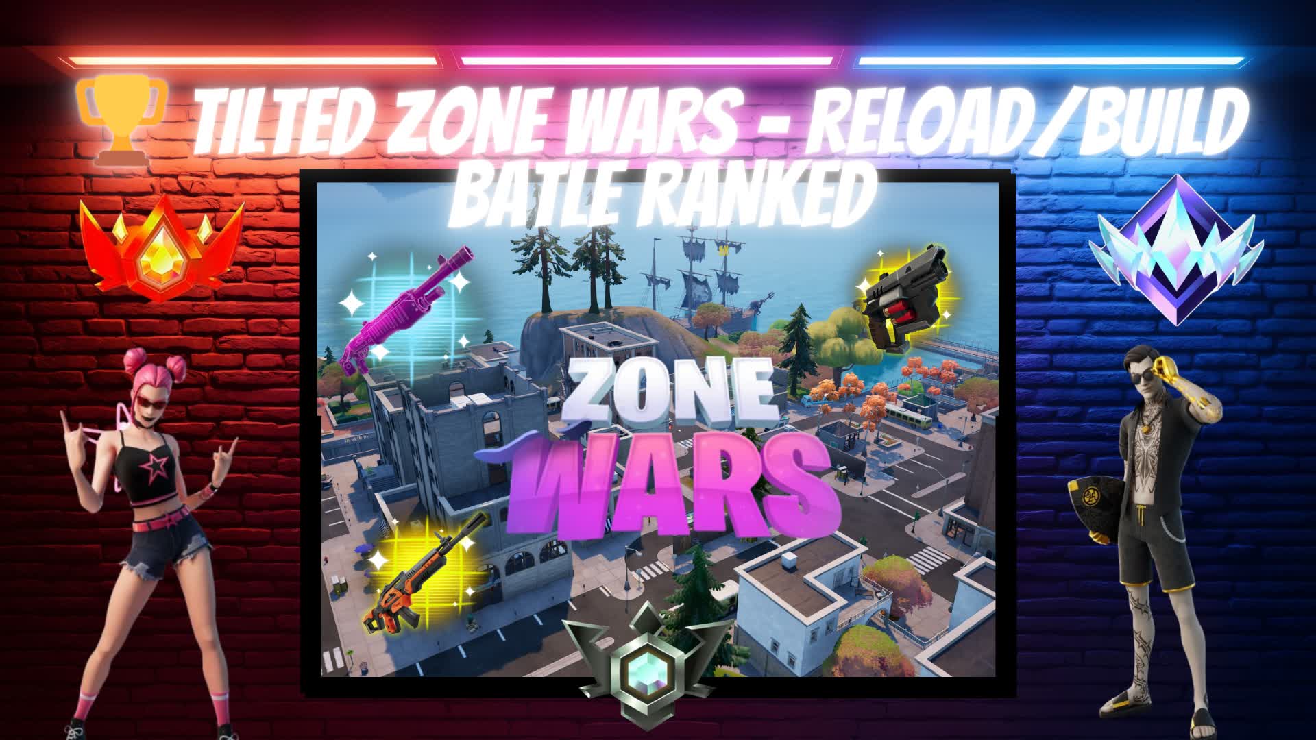 TILTED ZONE WARS RELOAD/BUILD RANKED