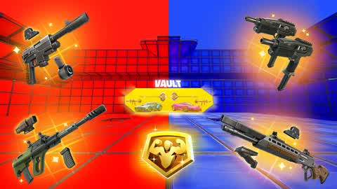 Red vs Blue🔴🔵 with *OP vault😱*