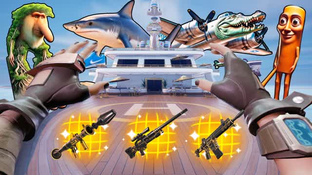 ⭐ ULTIMATE BRAINROT YACHT GUN GAME 🎯
