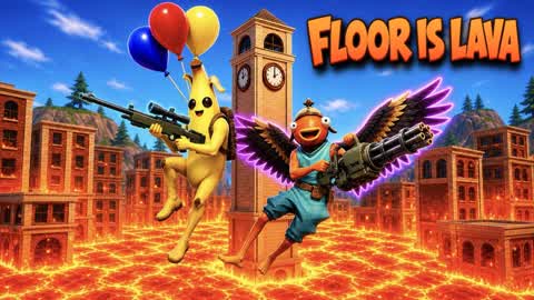 THE FLOOR IS LAVA 🌋 Tilted Towers Event