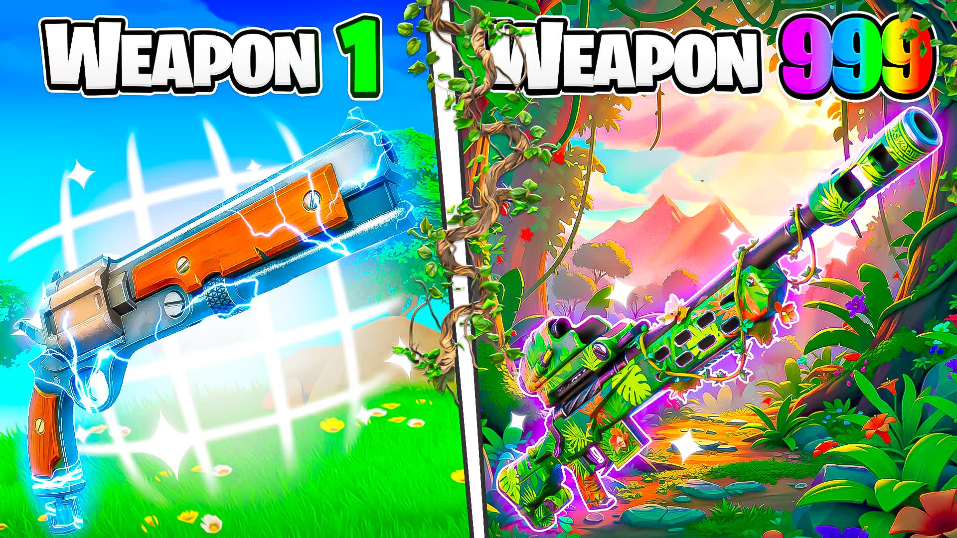 CRAZY JUNGLE 🌿ONE SHOT 🎯GUN GAME 🔫