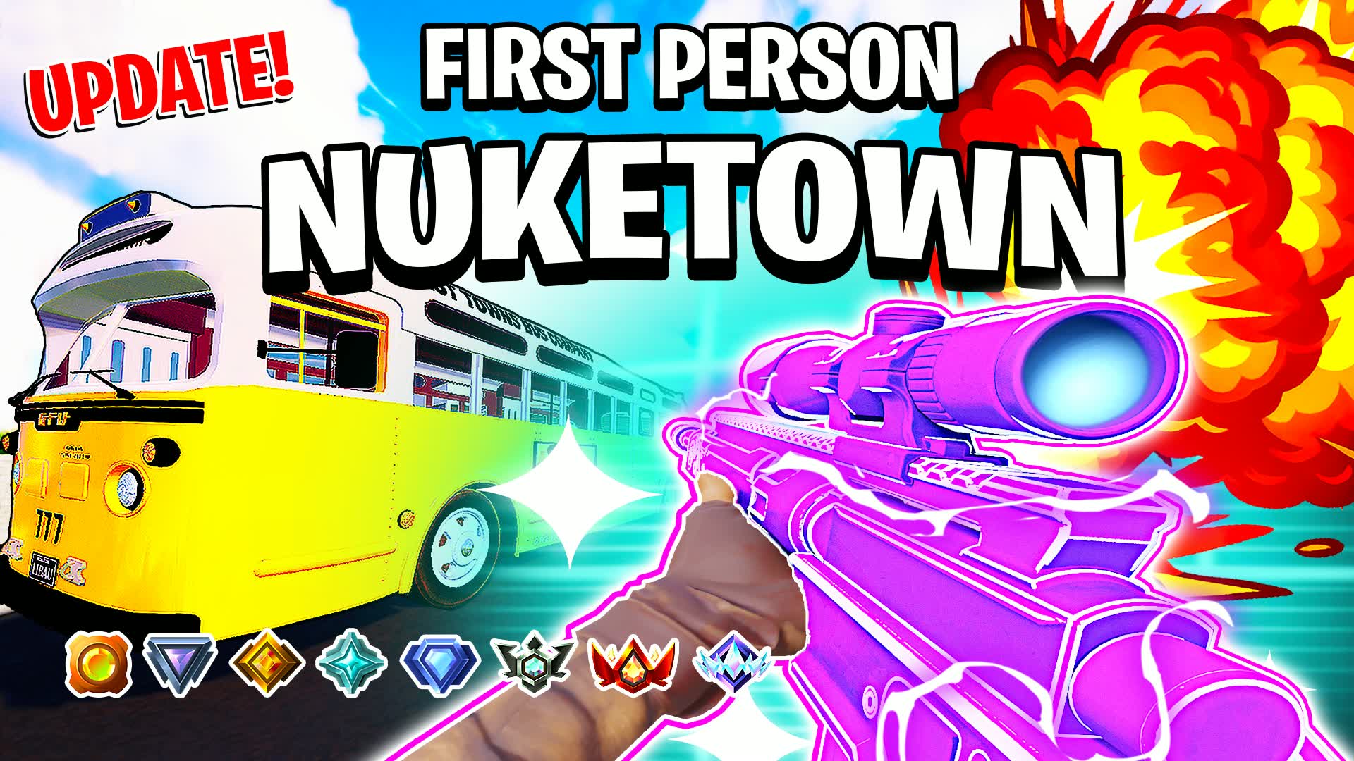 ⭐️ FIRST PERSON GUN GAME - NUKETOWN 🔫