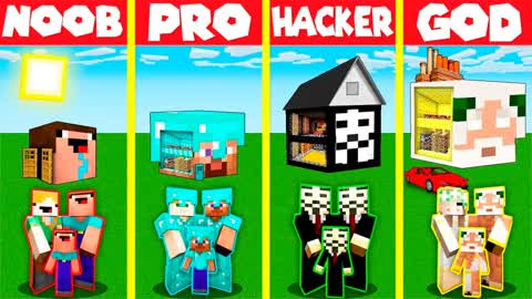 NOOB VS PRO VS HACKER VS GOOD ZONE WARS