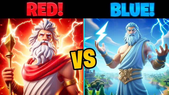 Red 🔴 VS Blue 🔵 Mythical Super Powers