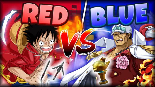 RED🔴VS BLUE 🔵 PIRATES VS MARINES