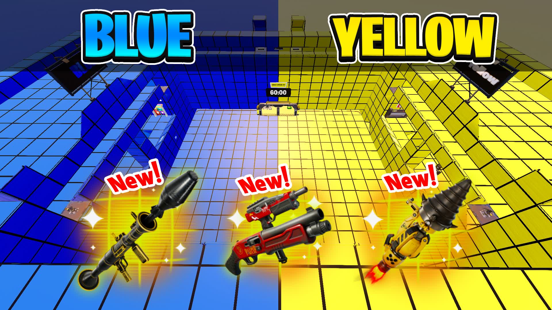 CRAZY YELLOW VS BLUE 🟡🔵