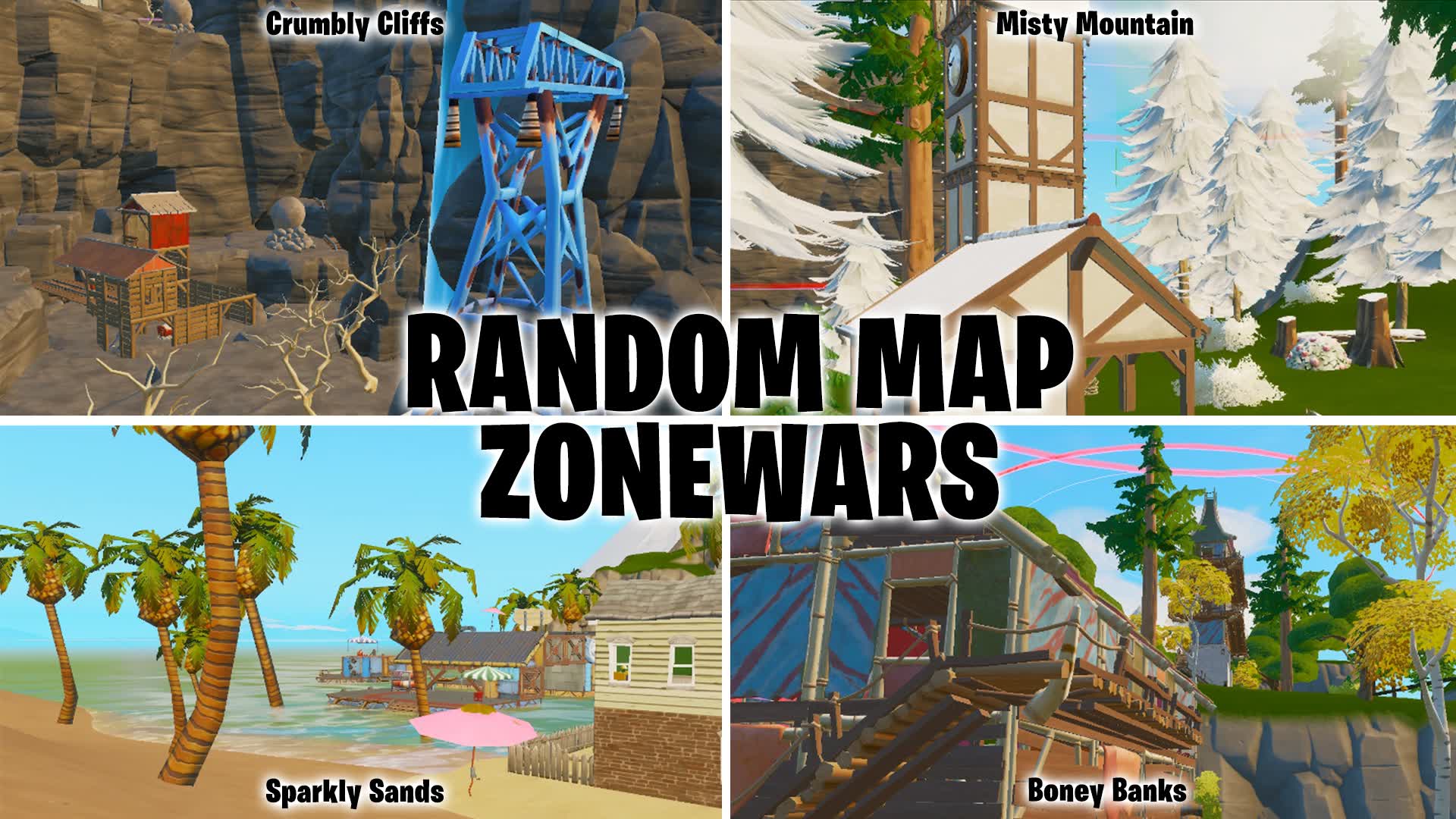 Random Map Zone Wars! 121101718194 by bupar Fortnite Creative Map