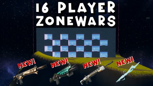 16 PLAYER ZONEWARS (New Guns)