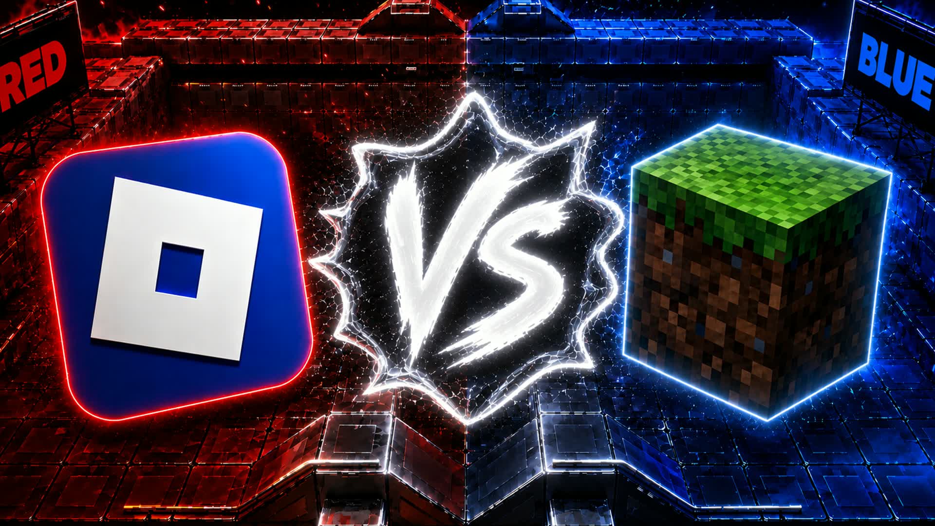 RED VS BLUE 🔵🔴 1v12