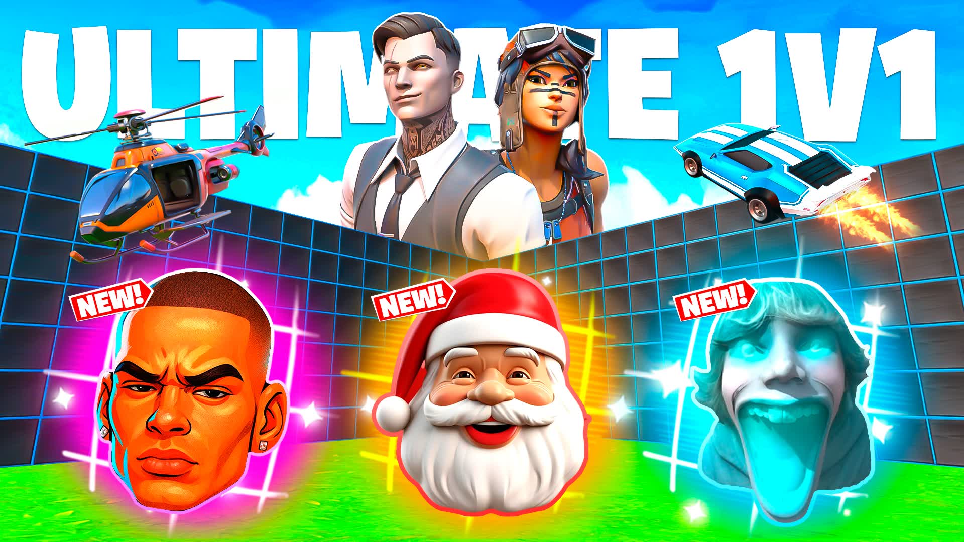 ULTIMATE 1V1 FFA - EVERY GUN AND RIDES