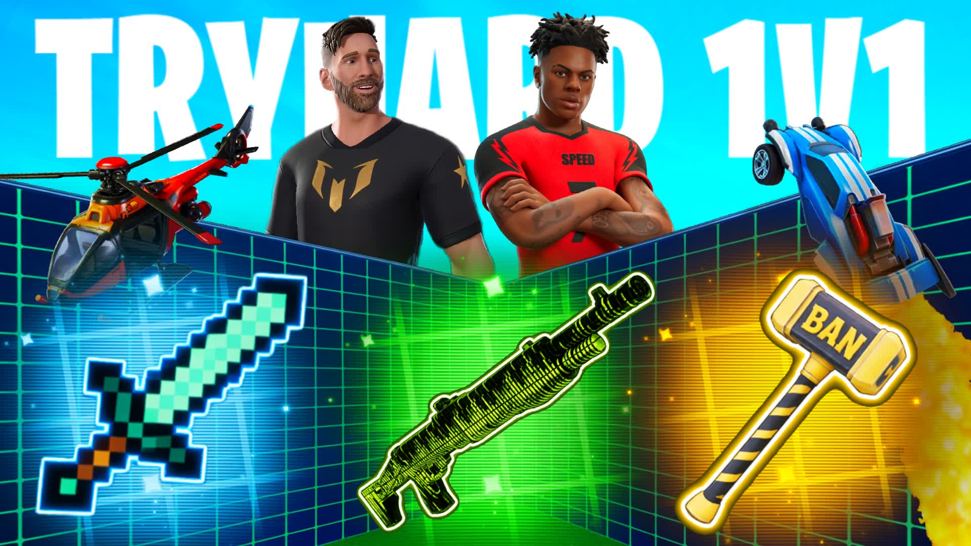 TRYHARD 1V1 WITH EVERY GUN