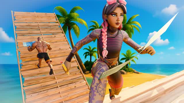 🏝️Summer 1v1 Build Fight (200 PUMPS)