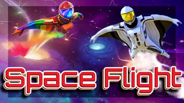 Space Flying - Wing Suit - Relaxing
