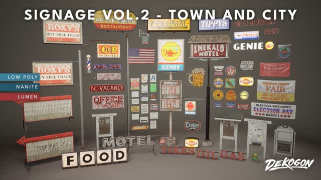 Signage VOL.2 - Town and City