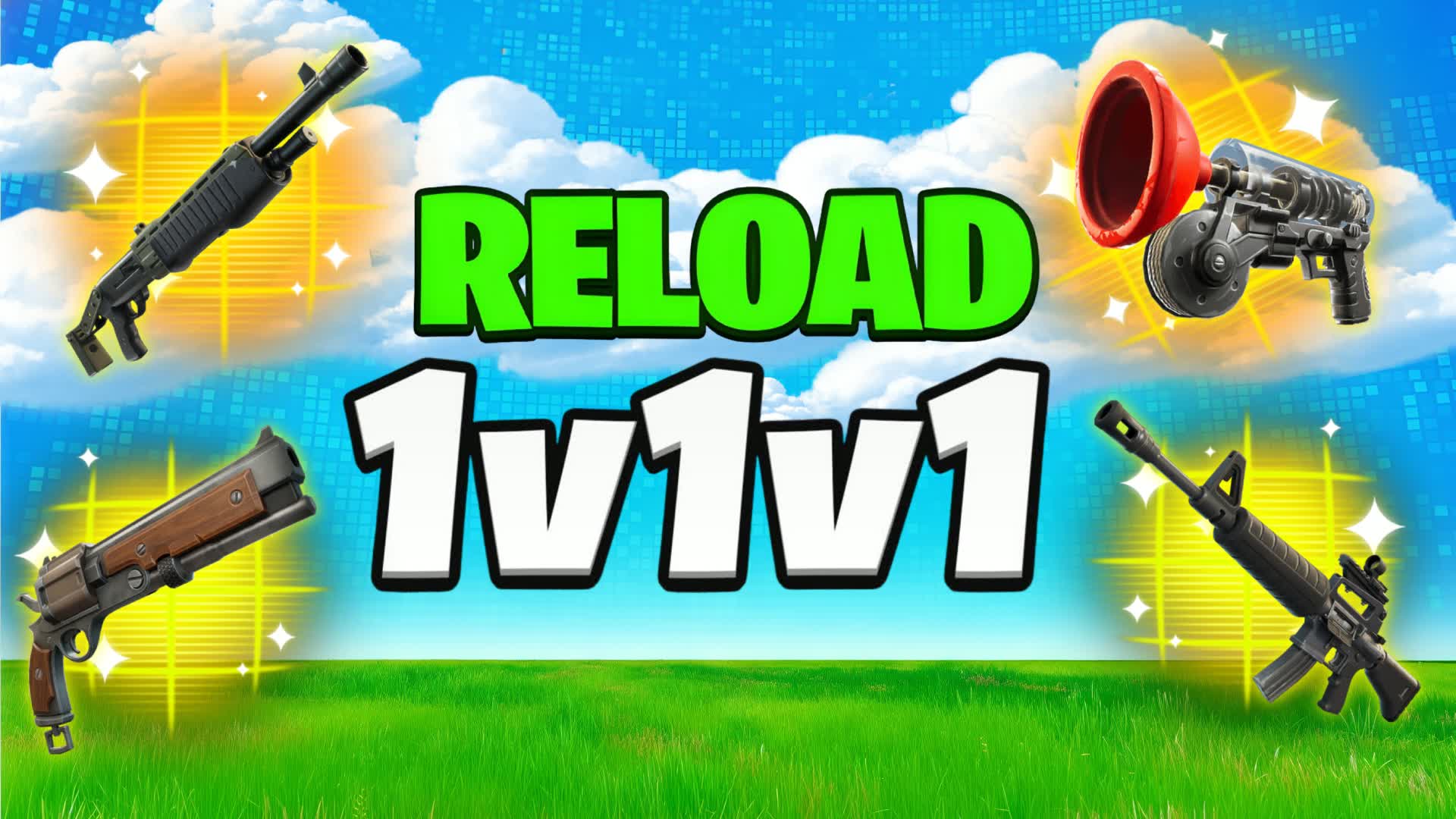 1v1v1 クレイジー リロード ゾーン 1v1 フリーフォーオール