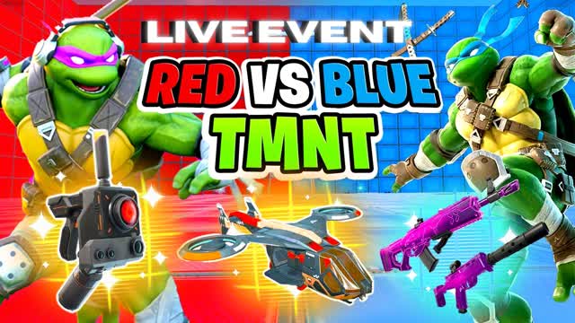 🔴RED VS BLUE Y TMNT🔵