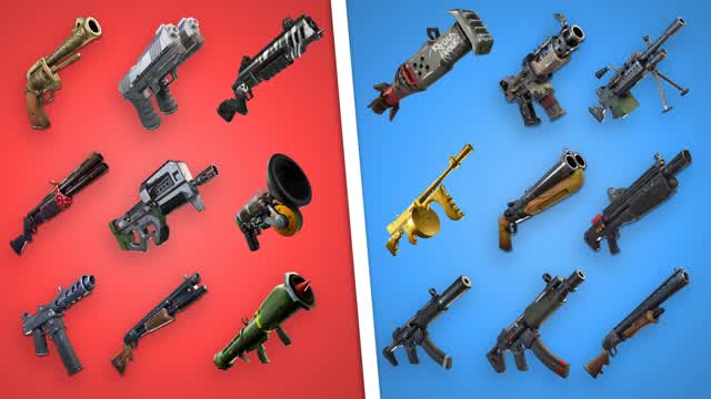 Capture 1 â ALL WEAPONS-RED VS BLUE đŽđ”