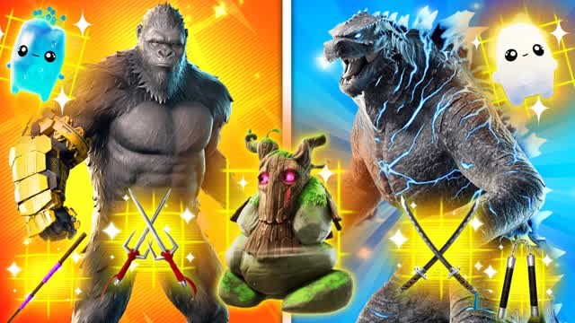 GODZILLA VS KONG RED VS BLUE🏆