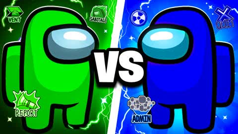 AMONG US🟢GREEN VS BLUE🔵