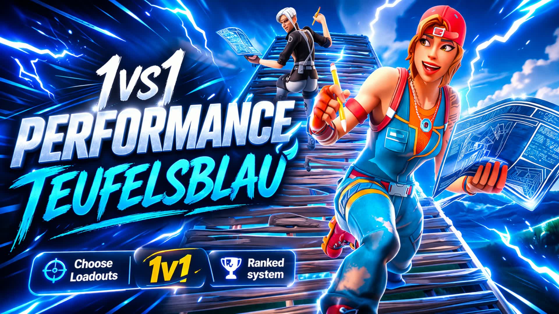 1vs1 Performance – Teufelsblau