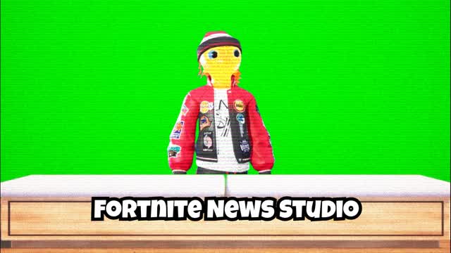 News Studio with Green Screen