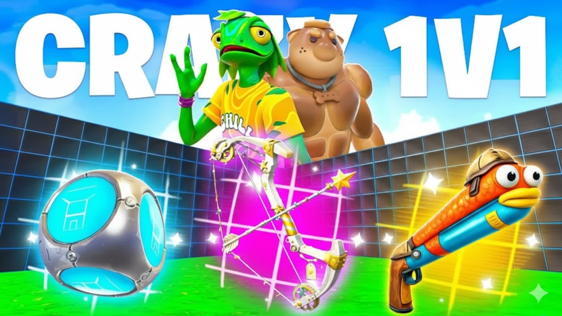 CRAZY 1V1 FFA - ALL GUNS & RIDES - Hozzy