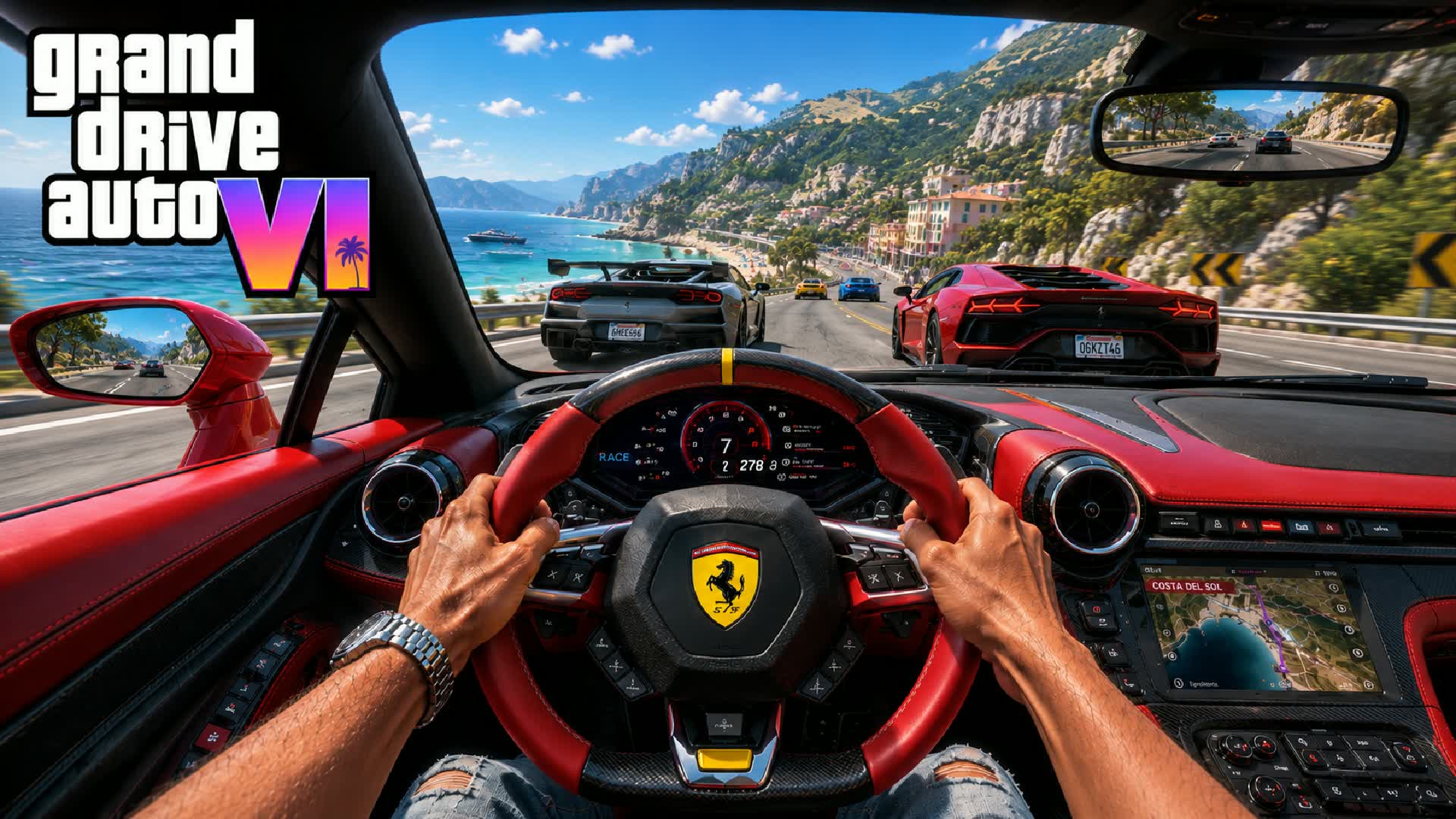 DRIVE FERRARI 🚗 GRAND DRIVE CITY KAI SU