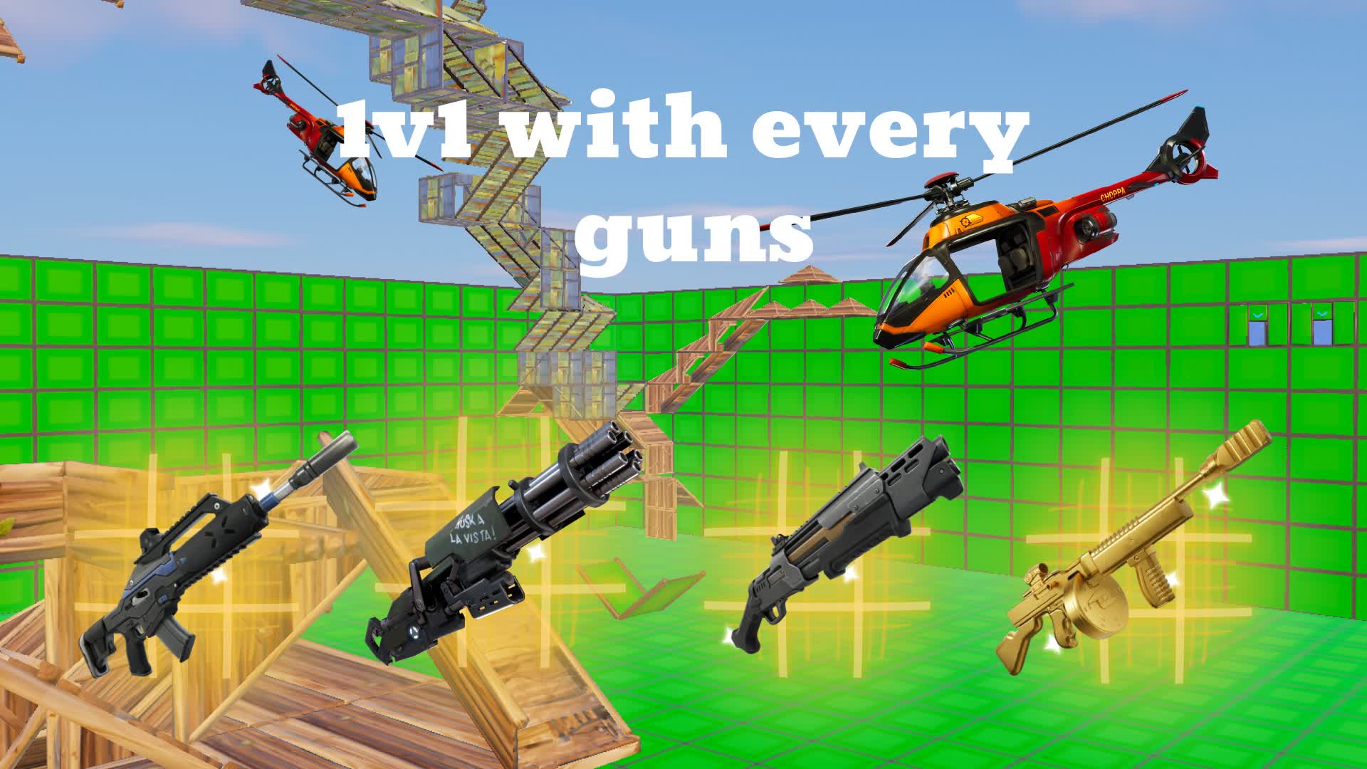 1v1 with every guns