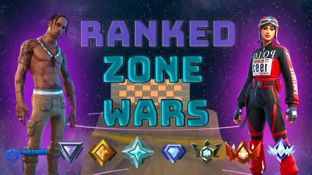 Zone Wars with real ranks (20 Player)🌠