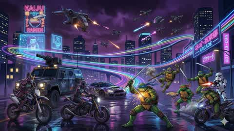 🚗 TMNT CAR GAME 🕹️